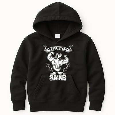 Jesus Bodybuilding Kids Hoodie
