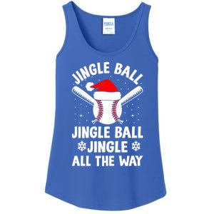 Jingle Ball Jingle Ball Jingle All The Way Xmas Baseball Fan Gift Ladies Essential Tank