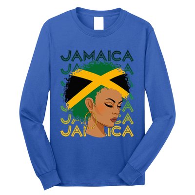 Jamaican Black Jamaica Flag Hair Long Sleeve Shirt