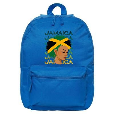 Jamaican Black Jamaica Flag Hair 16 in Basic Backpack