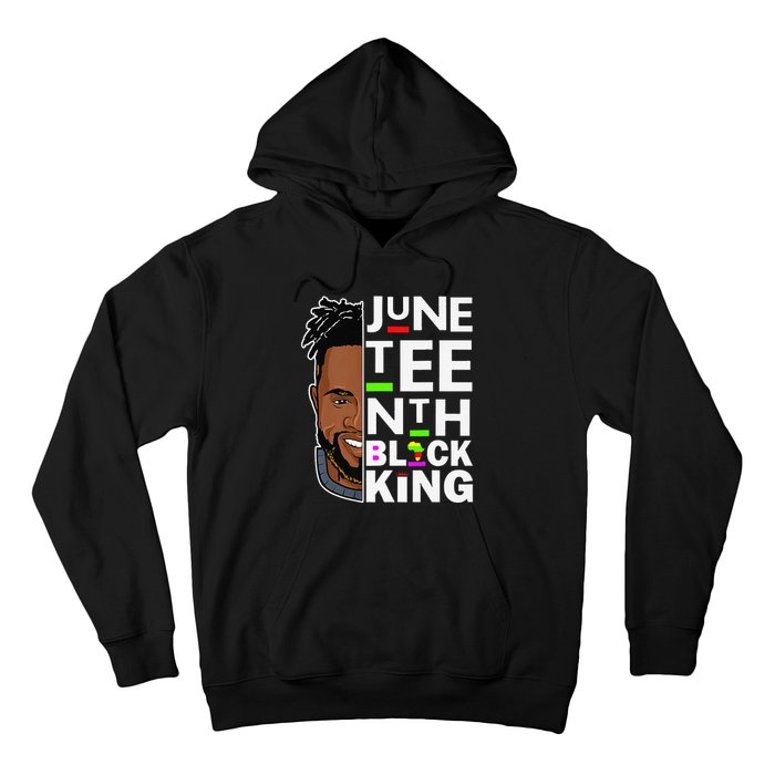 Juneteenth Black King Melanin Father Dad Son Dad Da Hoodie