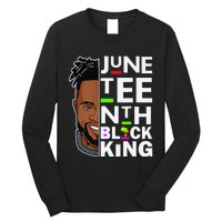 Juneteenth Black King Melanin Father Dad Son Dad Da Long Sleeve Shirt