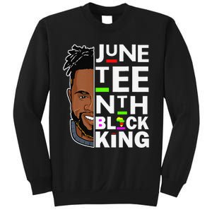 Juneteenth Black King Melanin Father Dad Son Dad Da Sweatshirt