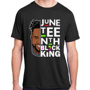 Juneteenth Black King Melanin Father Dad Son Dad Da Adult ChromaSoft Performance T-Shirt