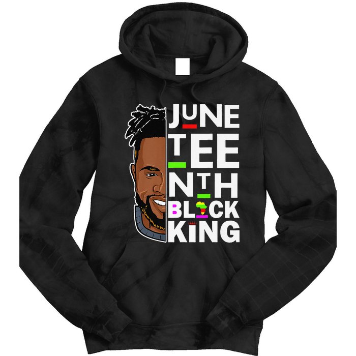 Juneteenth Black King Melanin Father Dad Son Dad Da Tie Dye Hoodie