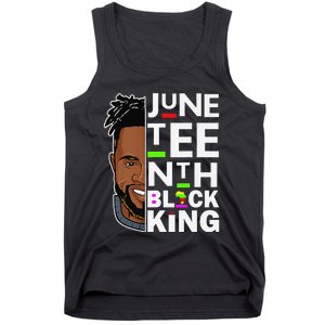 Juneteenth Black King Melanin Father Dad Son Dad Da Tank Top