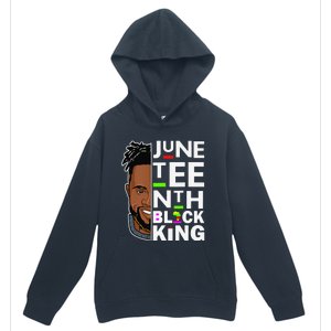 Juneteenth Black King Melanin Father Dad Son Dad Da Urban Pullover Hoodie