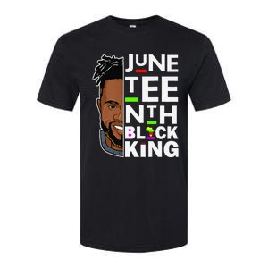 Juneteenth Black King Melanin Father Dad Son Dad Da Softstyle CVC T-Shirt