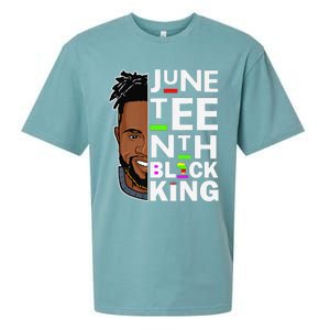 Juneteenth Black King Melanin Father Dad Son Dad Da Sueded Cloud Jersey T-Shirt