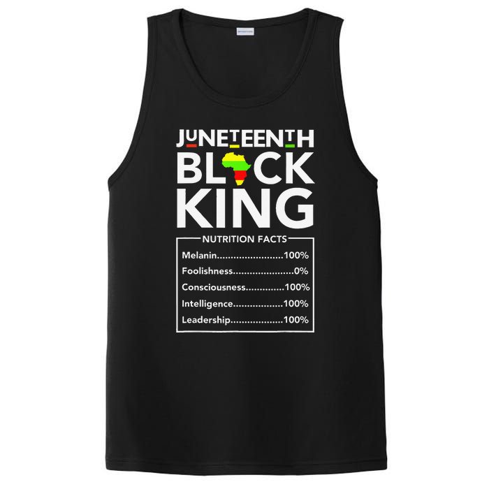 Juneteenth Black King Nutritional Facts Melanin Father PosiCharge Competitor Tank