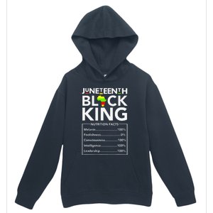 Juneteenth Black King Nutritional Facts Melanin Father Urban Pullover Hoodie