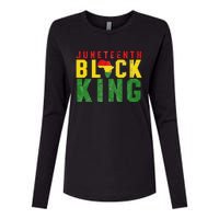 Juneteenth Black King Emancipation Day Melanin Pride Womens Cotton Relaxed Long Sleeve T-Shirt