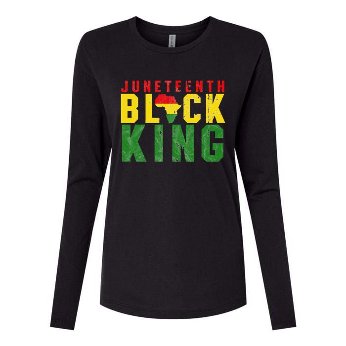 Juneteenth Black King Emancipation Day Melanin Pride Womens Cotton Relaxed Long Sleeve T-Shirt