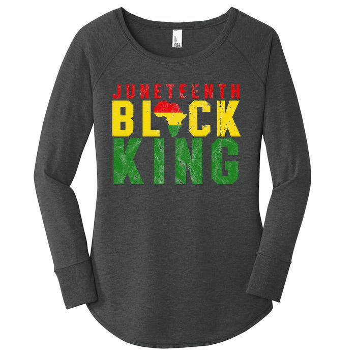 Juneteenth Black King Emancipation Day Melanin Pride Women's Perfect Tri Tunic Long Sleeve Shirt