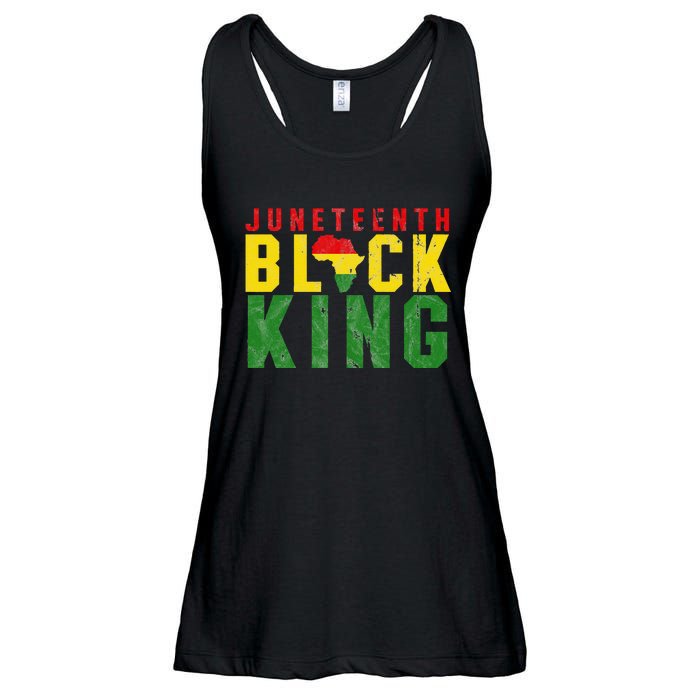 Juneteenth Black King Emancipation Day Melanin Pride Ladies Essential Flowy Tank