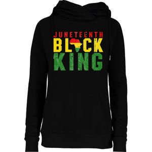 Juneteenth Black King Emancipation Day Melanin Pride Womens Funnel Neck Pullover Hood