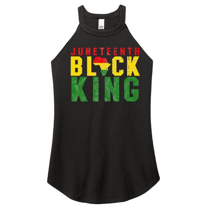 Juneteenth Black King Emancipation Day Melanin Pride Women's Perfect Tri Rocker Tank