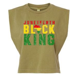 Juneteenth Black King Emancipation Day Melanin Pride Garment-Dyed Women's Muscle Tee