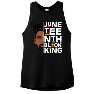 Juneteenth Black King Ladies PosiCharge Tri-Blend Wicking Tank