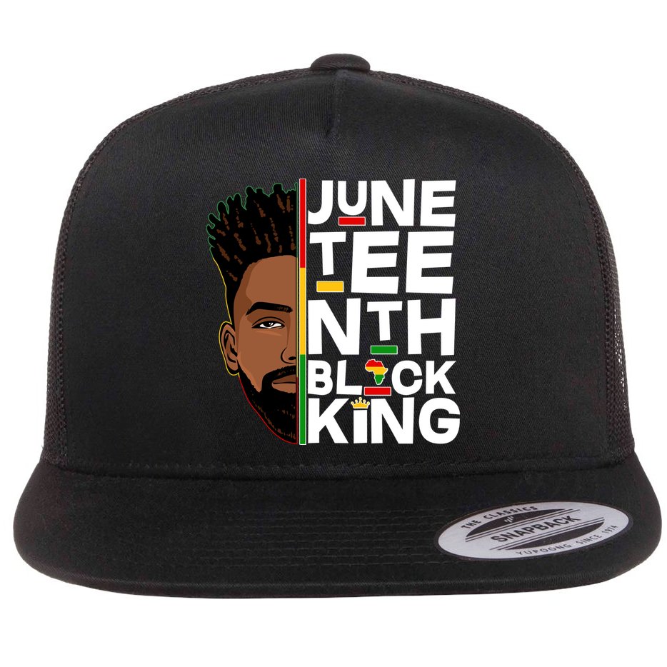 Juneteenth Black King Flat Bill Trucker Hat