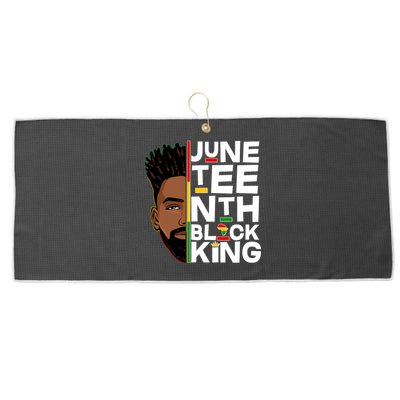 Juneteenth Black King Large Microfiber Waffle Golf Towel