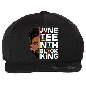 Juneteenth Black King Wool Snapback Cap