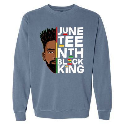 Juneteenth Black King Garment-Dyed Sweatshirt