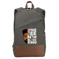 Juneteenth Black King Cotton Canvas Backpack