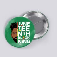 Juneteenth Black King Button