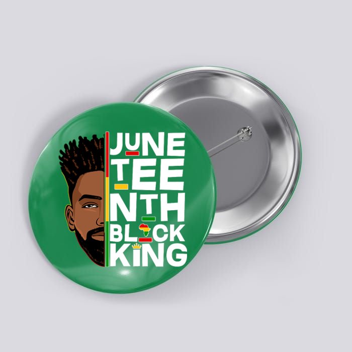 Juneteenth Black King Button