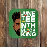 Juneteenth Black King Coaster