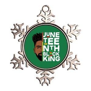 Juneteenth Black King Metallic Star Ornament