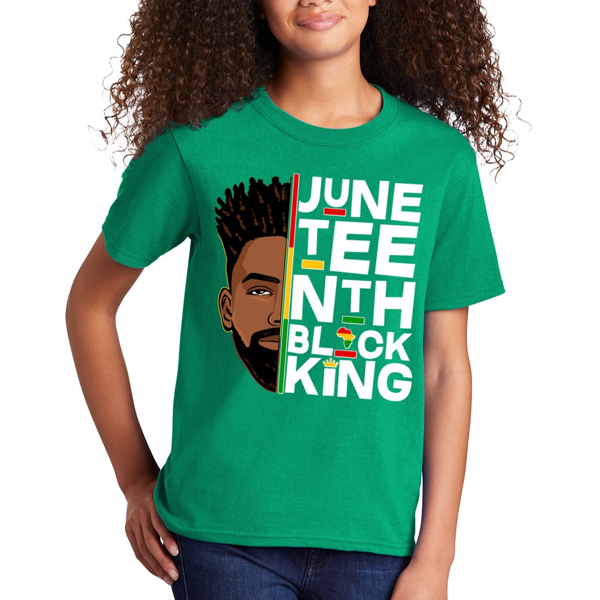 Juneteenth Black King Kids T-Shirt