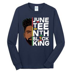 Juneteenth Black King Tall Long Sleeve T-Shirt