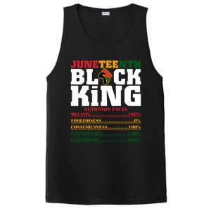 Juneteenth Black King Nutrition Facts African Black Funny Gift PosiCharge Competitor Tank