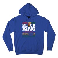 Juneteenth Black King Nutrition Facts African Black Funny Gift Hoodie