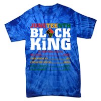 Juneteenth Black King Nutrition Facts African Black Funny Gift Tie-Dye T-Shirt