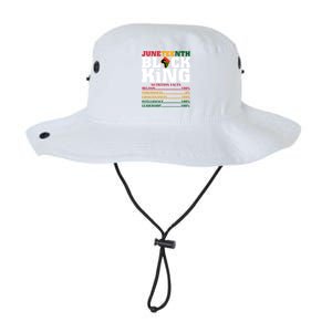 Juneteenth Black King Nutrition Facts African Black Funny Gift Legacy Cool Fit Booney Bucket Hat