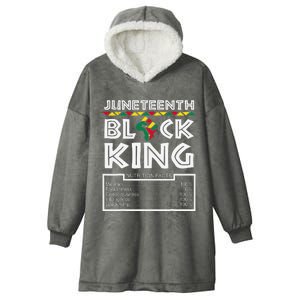 Juneteenth Black King Melanin Dad Fathers Day Father Fun Hooded Wearable Blanket