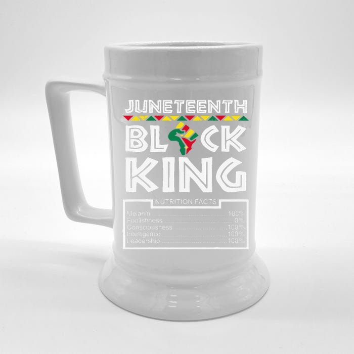 Juneteenth Black King Melanin Dad Fathers Day Father Fun Beer Stein