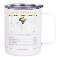 Juneteenth Black King Melanin Dad Fathers Day Father Fun 12 oz Stainless Steel Tumbler Cup