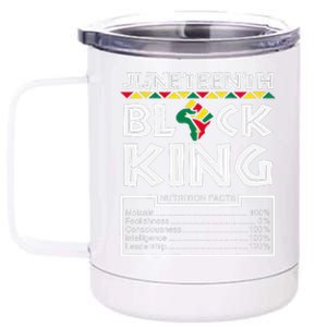 Juneteenth Black King Melanin Dad Fathers Day Father Fun 12 oz Stainless Steel Tumbler Cup