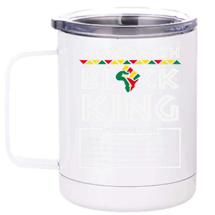 Juneteenth Black King Melanin Dad Fathers Day Father Fun 12 oz Stainless Steel Tumbler Cup