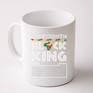 Juneteenth Black King Melanin Dad Fathers Day Father Fun Coffee Mug