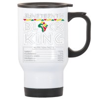 Juneteenth Black King Melanin Dad Fathers Day Father Fun Stainless Steel Travel Mug