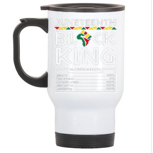 Juneteenth Black King Melanin Dad Fathers Day Father Fun Stainless Steel Travel Mug