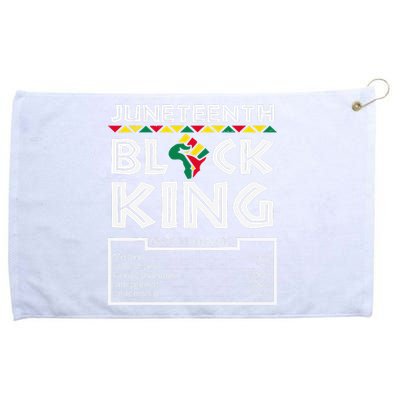 Juneteenth Black King Melanin Dad Fathers Day Father Fun Grommeted Golf Towel