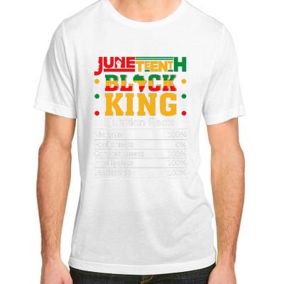 Juneteenth Black King Nutritional Facts Dad Son Fun Adult ChromaSoft Performance T-Shirt