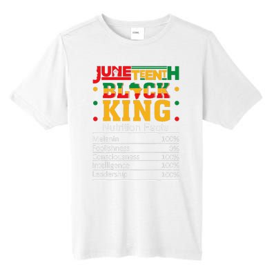 Juneteenth Black King Nutritional Facts Dad Son Fun Tall Fusion ChromaSoft Performance T-Shirt