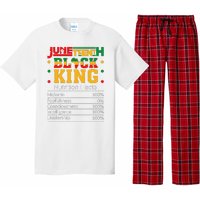 Juneteenth Black King Nutritional Facts Dad Son Fun Pajama Set